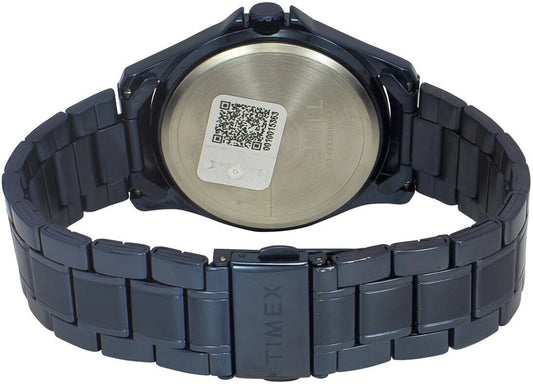 TIMEX Trendline Round 42mm Blue Dial Analog Watch - For Men TW000X137