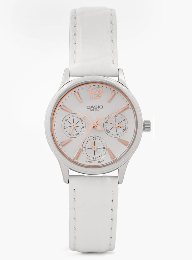 Casio Enticer Ladies Analog White Dial Women's Watch-LTP-2085L-7AVDF (A863)