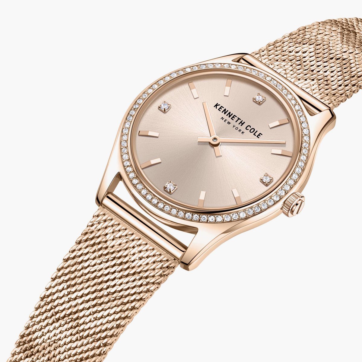 KENNETH COLE Women Embellished Analog Watch with Mesh Strap - NEKCWLG2222802LD