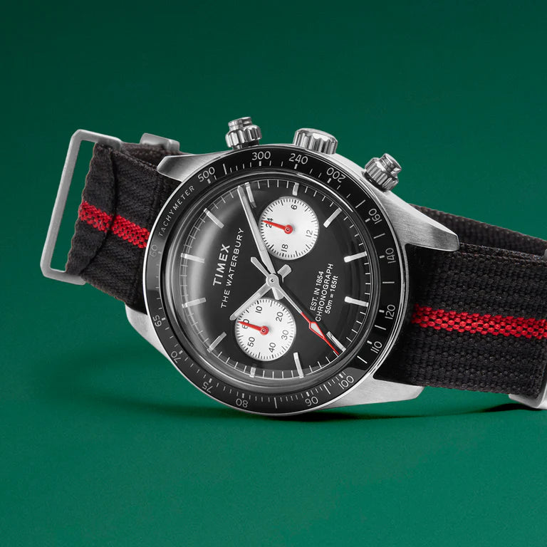 Waterbury Heritage Chronograph 39mm Fabric Strap Watch TW2Y38900