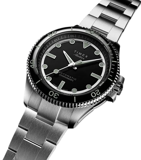 Timex Atelier Marine M1a 41mm Swiss Made Automatic Stainless Steel Bracelet