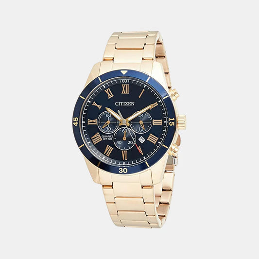 Citizen Men Quartz Blue Dial Chronograph Stainless Steel Watch AN8169-58L