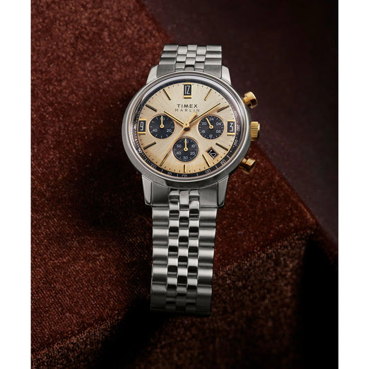 TIMEX Marlin Champagne Round Dial Analog Men's Watch - TWEG26713