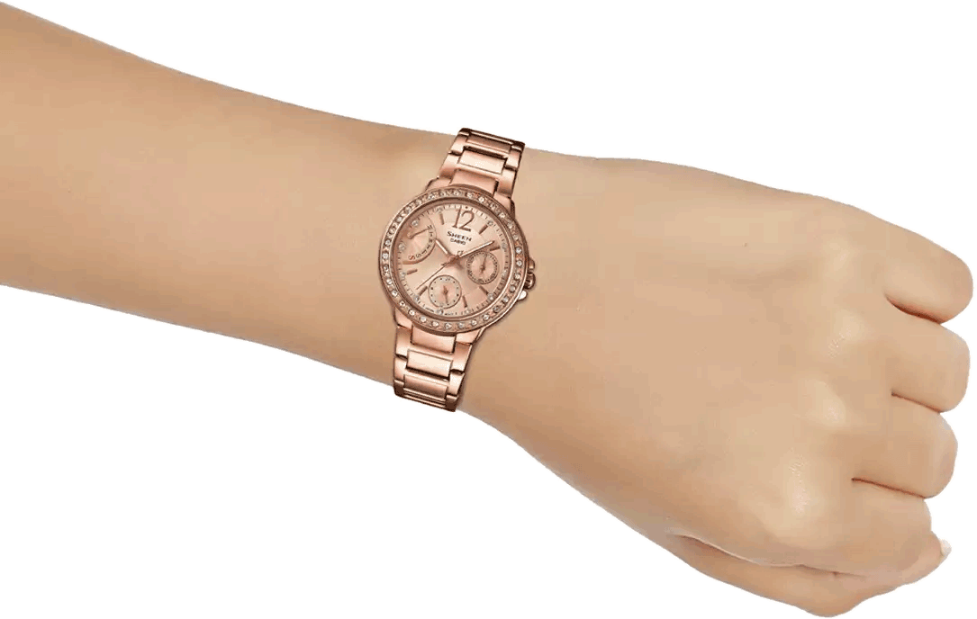 Casio Sheen SHE-3805PG-9AUDR (SX135) Rose Gold Women's Watch