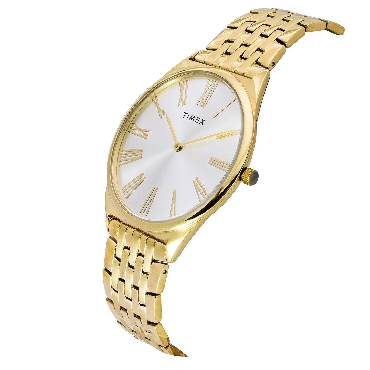 Timex Silver Round Quartz Men Watch -TWEG27902