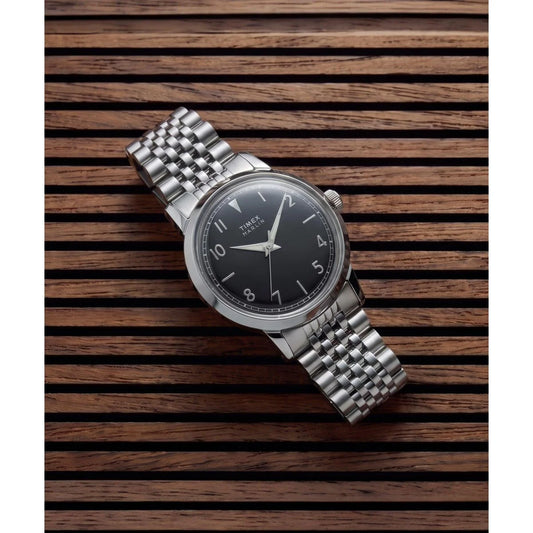 Timex Marlin Round 34mm Black Dial Analog Unisex Watch - TW6A04200UJ