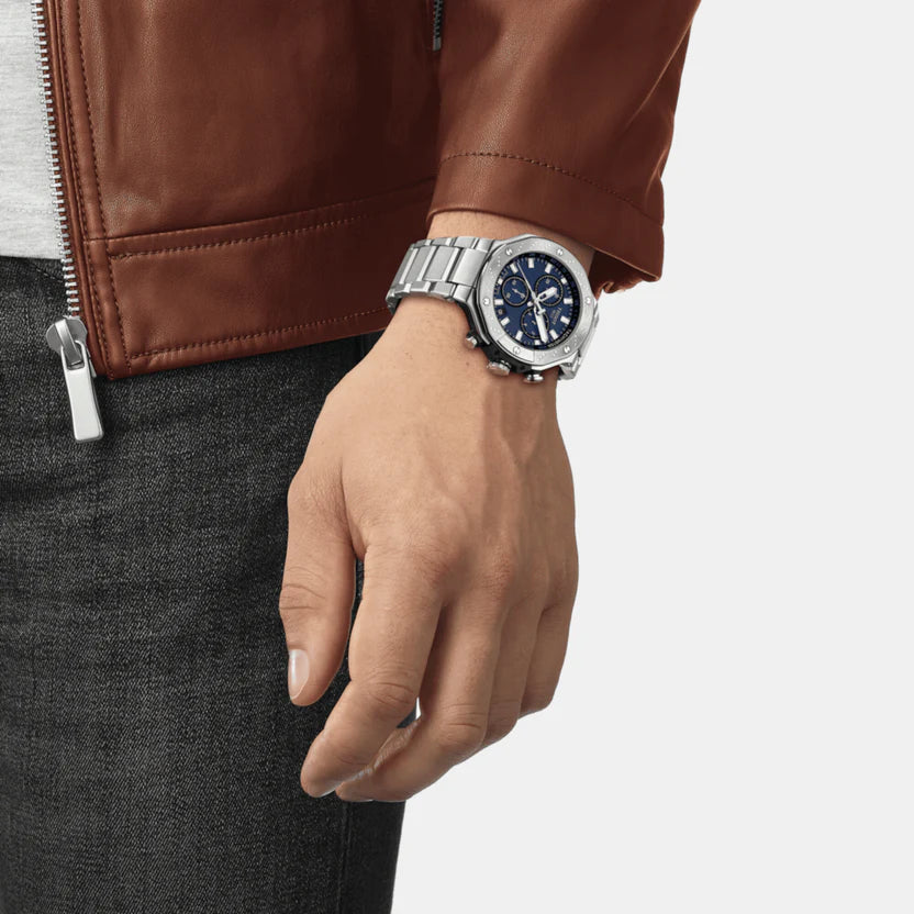 Tissot T-Race Men Quartz Blue Dial Chronograph Stainless Steel Watch T1414171104100