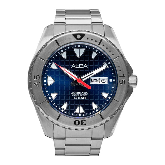 ALBA AL4579X1 Blue Patterned Dial Automatic Watch