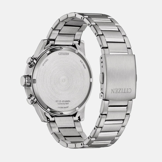 Citizen Men Quartz Grey Dial Chronograph Stainless Steel Watch AN3688-58H