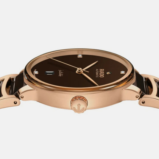 Rado Centrix Unisex Automatic Brown Dial Analog Stainless Steel Watch R30017712
