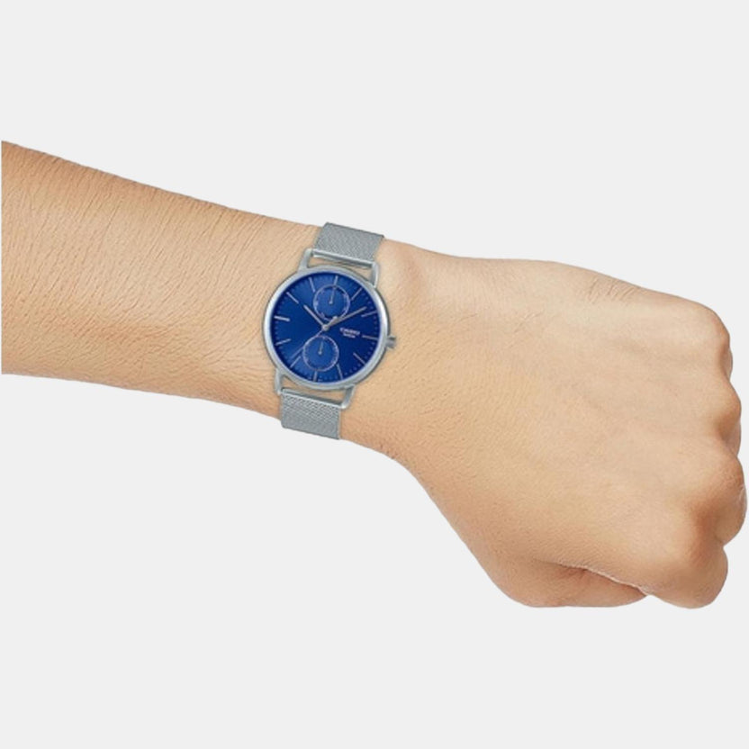 Enticer Men Quartz Blue Dial Chronograph Stainless Steel Watch A2065