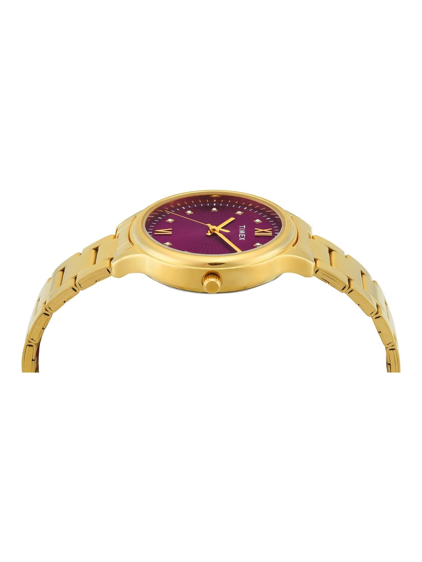 TIMEX Trendline Women Quartz Purple Dial Analog Stainless Steel Watch TWTL12113