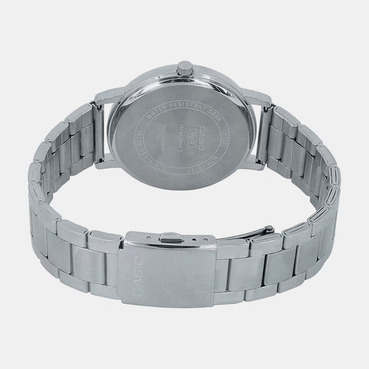 Enticer Men Quartz Black Dial Analog Stainless Steel Watch A2135