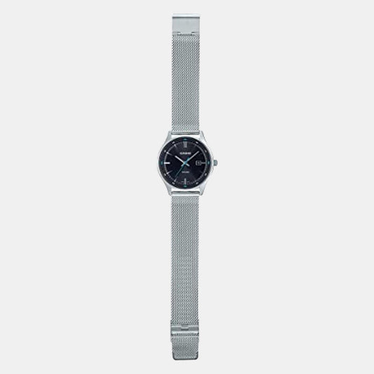 Enticer Men Quartz Black Dial Analog Mesh Watch A2106