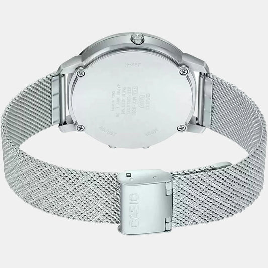 Casio Enticer Men Quartz Black Dial Analog Stainless Steel Watch A1961