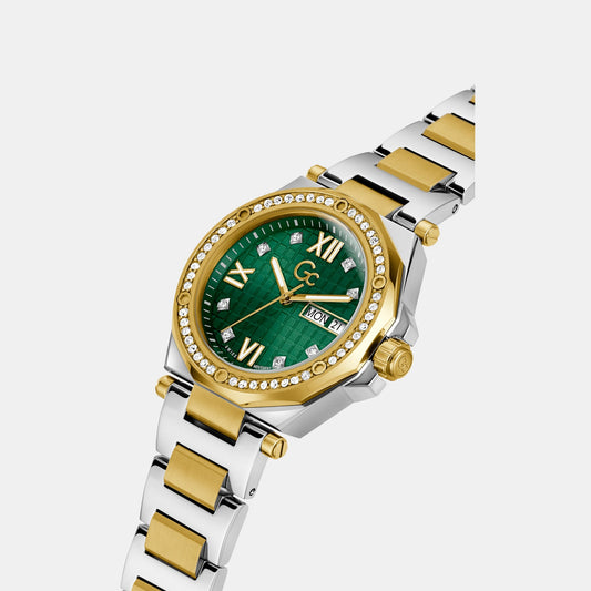 Legacy Women Quartz Green Dial Analog Stainless Steel Watch Z20004L9MF