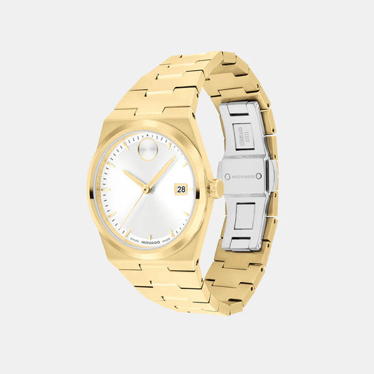 Movado Bold Women Quartz White Dial Analog Stainless Steel Watch 3601187