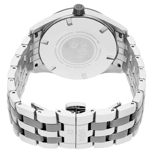 Xylys Quartz Analog with Date Grey Round Dial Two Toned Stainless Steel Strap Watch For Men nt40024km02e