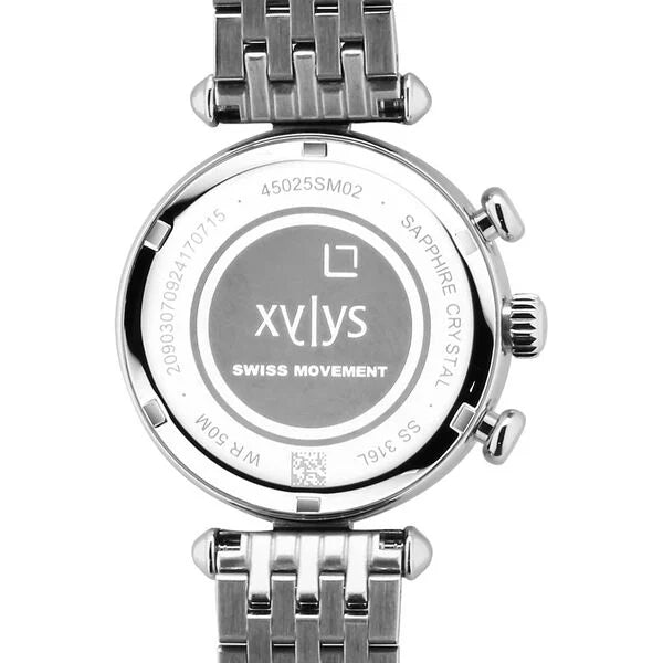 Xylys Quartz Chronograph Blue Dial Silver Stainless Steel Strap Watch For Women NU45025SM02E