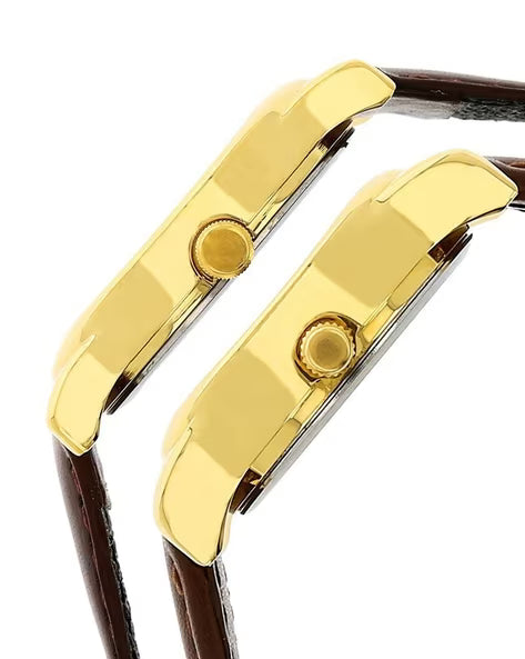 Titan His & Her Couple Karishma Bandhan Analogue Watch - NS15802490YL05P