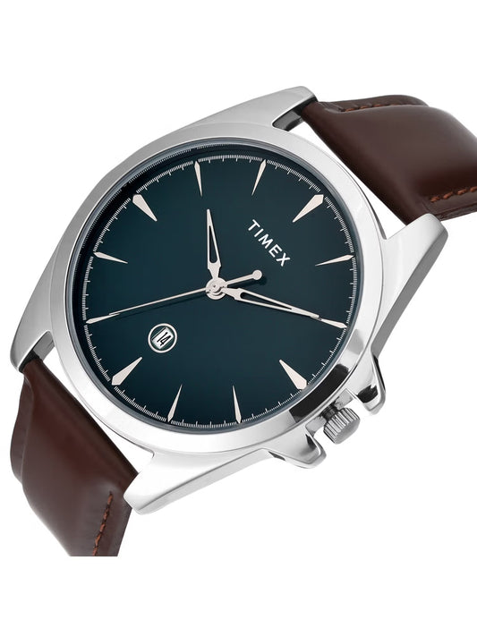 Timex Trendline Round 21mm Green Dial Analog Men Watch - TWTG12700