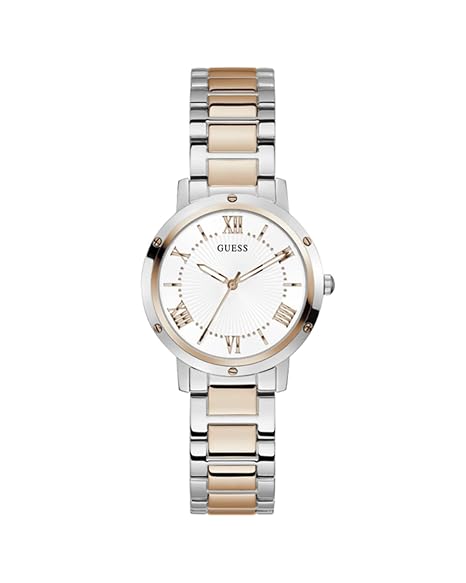 GUESS Analog Gold Dial Women's Watch-GW0404L3 Stainless Steel, Multicolor Strap
