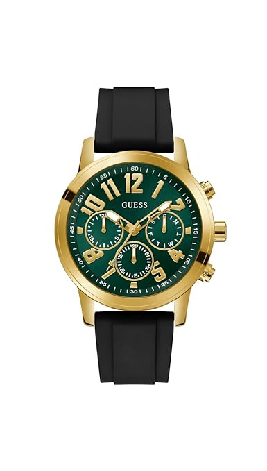 GUESS Analog Watch for Men with Round Dial & Water Resistant Man's Wrist Watches GW0708G2
