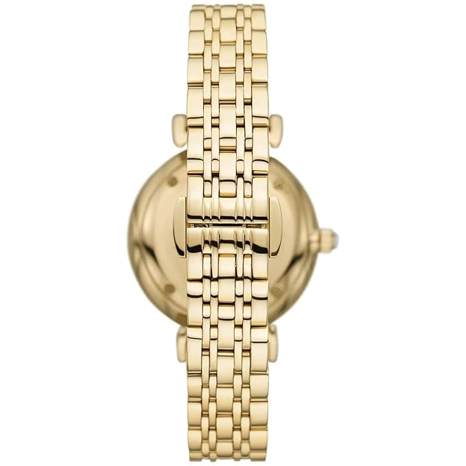 Emporio Armani Stainless Steel Analog Beige Dial Women's Watch-AR11608