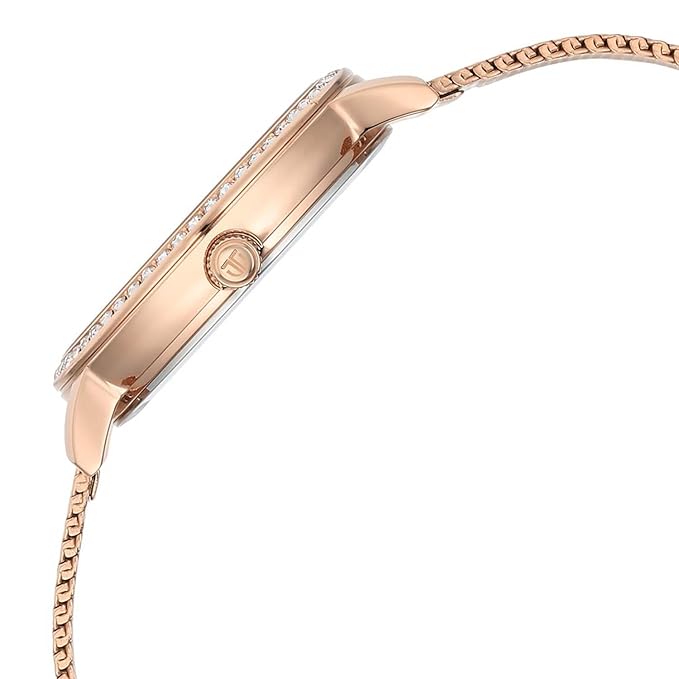 Titan Purple Style Up Quartz Analog Pink Dial Stainless Steel Strap Watch for Women-NS95236WM02