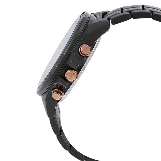 Casio EDifice EFR-556DC-1AVUDF Black Analog Dial Black Stainless Steel Band Men's Watch Chronograph 100M Water Resistant EX493