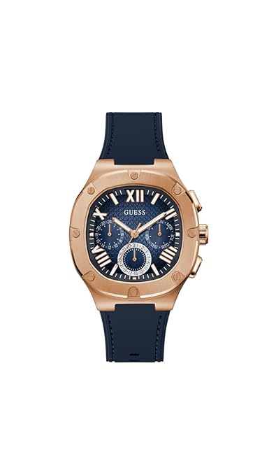 GUESS Headline Analog Watch for Men with Square Dial & Water Resistant Man's Wrist Watches GW0571G2
