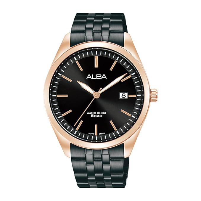 Alba AS9S04X1 Onyx Black Dial Watch