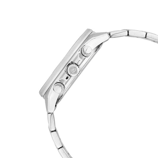 Casio Edifice EFV-650D-1AVUDF Black Analog Dial Silver Stainless Steel Band Men's Watch Chronograph 100M Water Resistant ED596