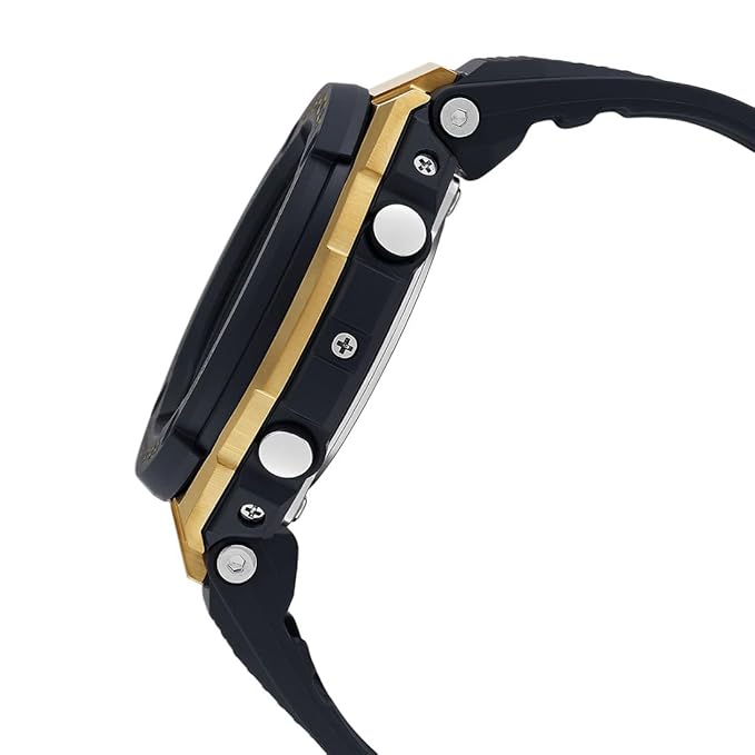 Casio G-Shock GST-S100G-1ADR Analog-Digital Black Dial Men Watch Black Resin Strap (G608)