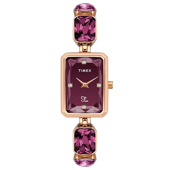 TIMEX Fria Analog Watch for Women with Rectangle Dial & Water Resistant Women's Wrist Watches