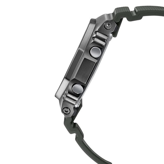 Casio G-Shock GM-2100B-3ADR Dark Grey IP Green Analog-Digital Dial Green Resin Strap Men's Watch Shock and 200M Water Resistant G1160