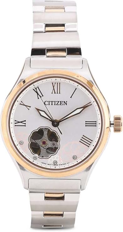Citizen Mechanical Automatic Analog White Dial Women's Watch-PC1008-89A