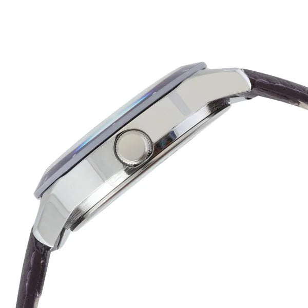 Fastrack Quartz Analog Purple Dial Leather Strap Watch for Girls NN6078SL05