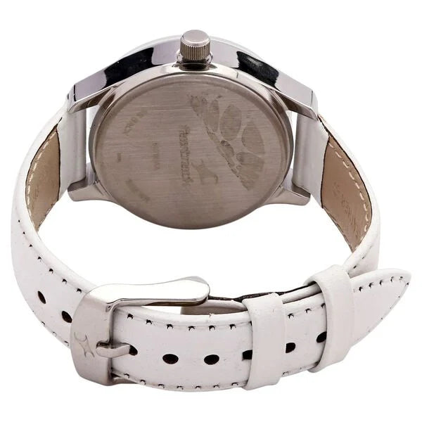 Fastrack Quartz Multifunction Silver Dial Leather Strap Watch for Girls NE6078SL10