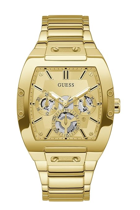 GUESS Men's Trend Casual Tonneau Diamond 43mm Watch GW0456G2
