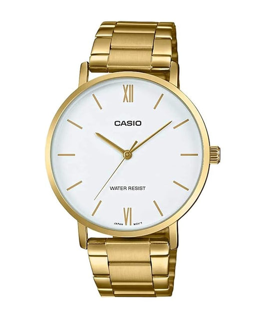 Casio Enticer Analog White Dial Men's Watch MTP-VT01G-7BUDF(A1780)