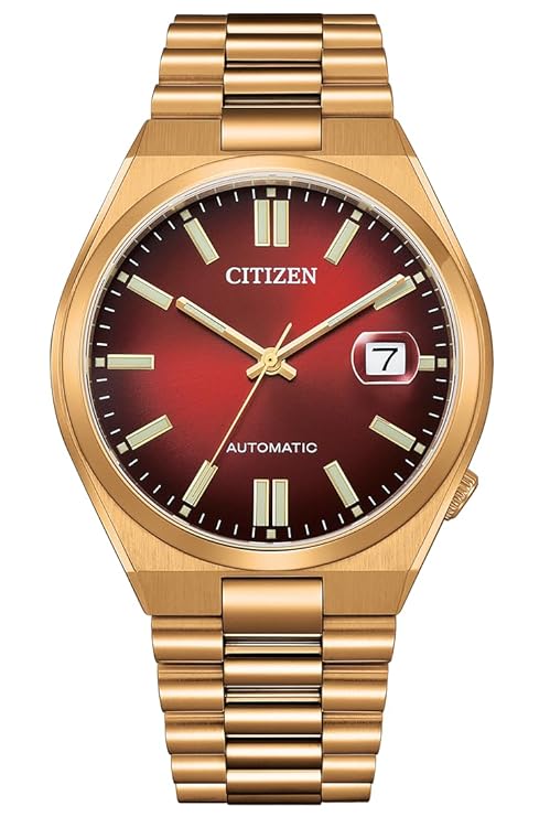 Citizen Stainless Steel Men Automatic Nj0153-82X Tsuyosa Collection Analogue Watch, Yellow
