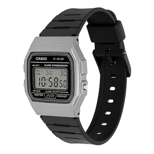 Casio D411 - F-91WM-1BDF Youth Watch