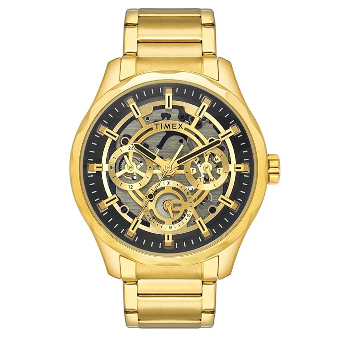 TIMEX Analog Watch for Men with Round Dial & Water Resistant Man's Wrist Watches - TW0TG7628