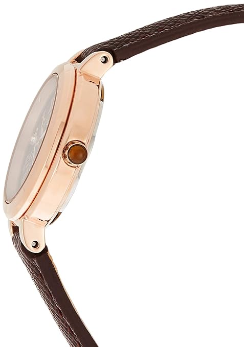 Casio Women Leather Sheen Analog Brown Dial Watch-She-4029Pgl-5Audf (SX214)