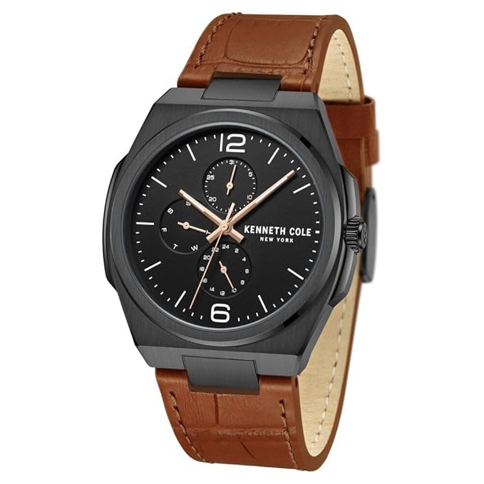 Kenneth Cole Quartz Multifunction Black Dial Watch for Men ntkcwgf0016201mn