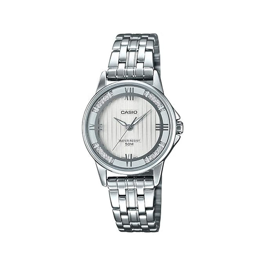Casio Enticer Ladies Analog White Dial Women's Watch - LTP-1391D-7A2VDF(A1303)