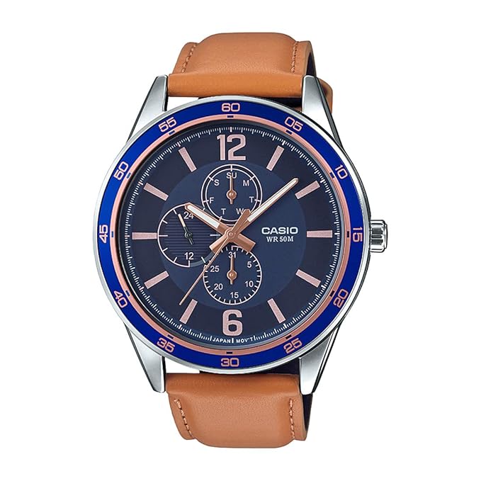 Casio ENTICER MEN Analog Blue Dial Men's Watch - MTP-E319L-2BVDF(A1532)