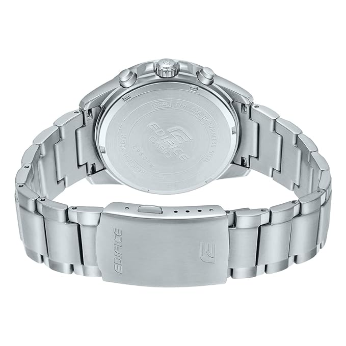 Casio Edifice EFR-526D-5CVUDF Red Analog Dial Silver Stainless Steel Band Men's Watch Chronograph 100M Water Resistant ED569