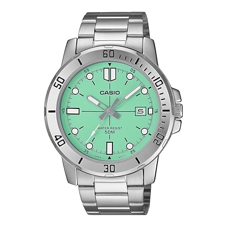 Casio Enticer Men MTP-VD01D-3E1VUDF Analog Turquoise Blue Dial Men (A2336)